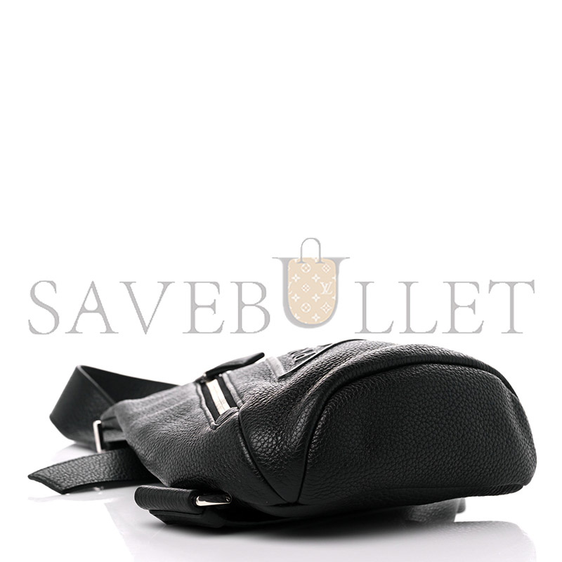 Pra*a vitello daino logo embossed cross sling backpack black 2vz092 (43*27*10cm)